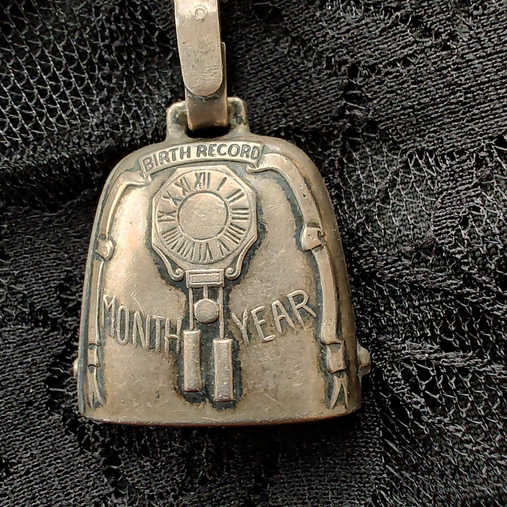 Silver Birth Record Pendant